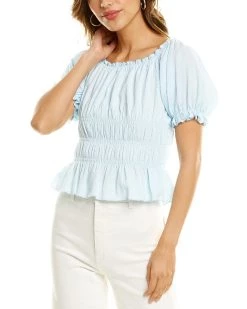 Coupon ✔️ women Botanik Studio Smocked Top 🥰