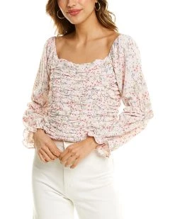 Outlet 🔥 women Botanik Studio Smocked Top 🌟