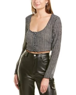 Discount ๐คฉ women DESTINAIRE Scoop Neck Blouse ๐ฅฐ