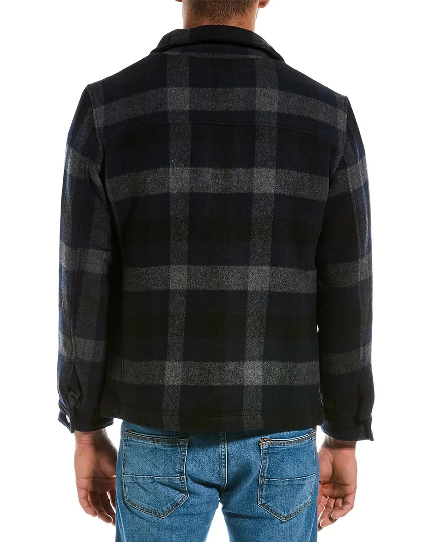 Best Pirce ⌛ men Magaschoni Convertible Collar Plaid Wool-Blend Jacket 😍 4 Best Pirce ⌛ men Magaschoni Convertible Collar Plaid Wool-Blend Jacket 😍 - Image 2