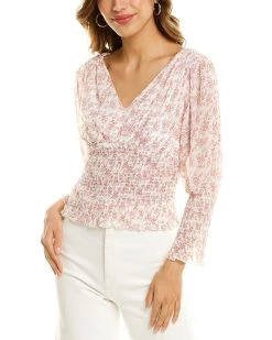 New 🧨 women Botanik Studio Smocked Top 😉