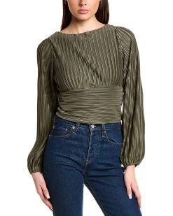 Cheap 🔥 women BOTANIK STUDIO Accordion Pleated Top 😍