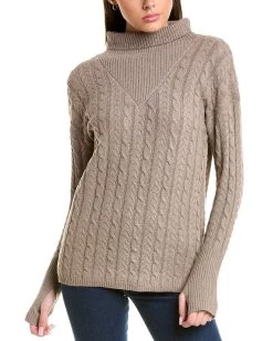 Outlet 🧨 women BOTANIK STUDIO Cable Knit Sweater 🎁